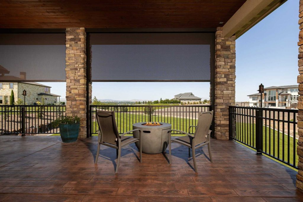 a photo of exterior screens