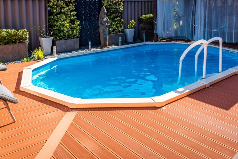 decks in the pool area