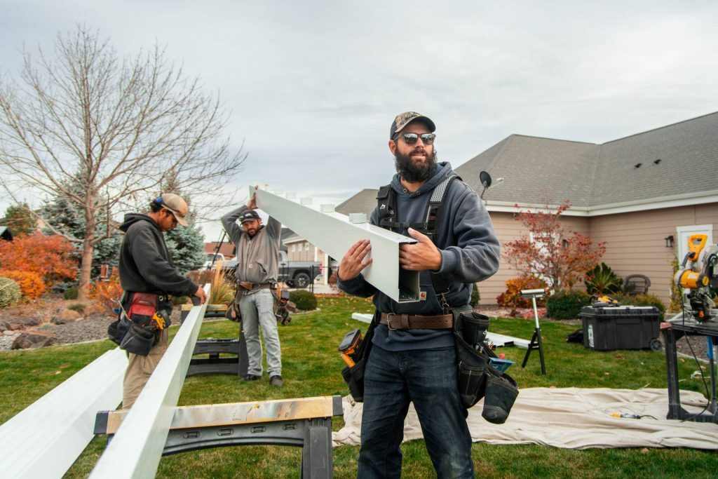 custom aluminum pergola construction in West Richland, WA